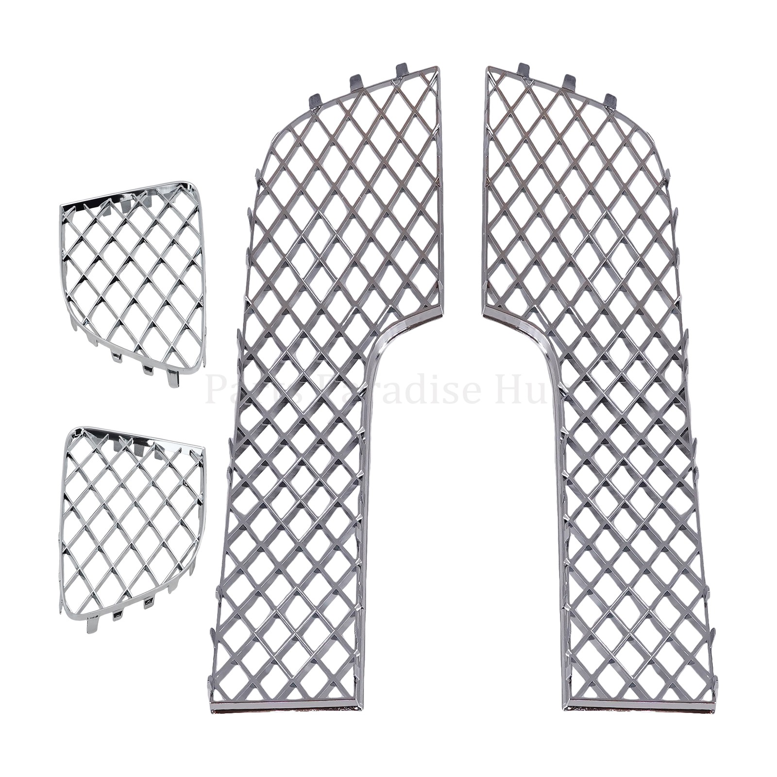 NEW 4PCS Chrome Bumper Lower Mesh Grille For 12-15 Bentley Continental GT GTC