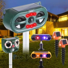 Potente Ahuyentador De Animales Repelente Para Perros Gatos Aves Espanta Solar