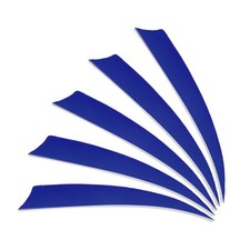 25Pcs 4 Inch Arrows Vanes Left Wing Arrow Feather Turkey Fletching, Navy Blue