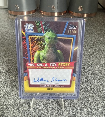 #ad Topps 30 Years of Toy Story You Are A Toy Story Auto Wallace Shawn Voice Rex 99 GBP 80.00