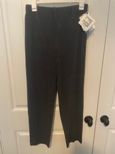 Issey Miyake Homme Plisse Pants HP26-JF148 Gunmetal Rare Monthly Color NWT Sz 1