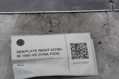 バーコード SIDEPLATE RIGHT 52780-90 1995 HD DYNA FXDS | eBay