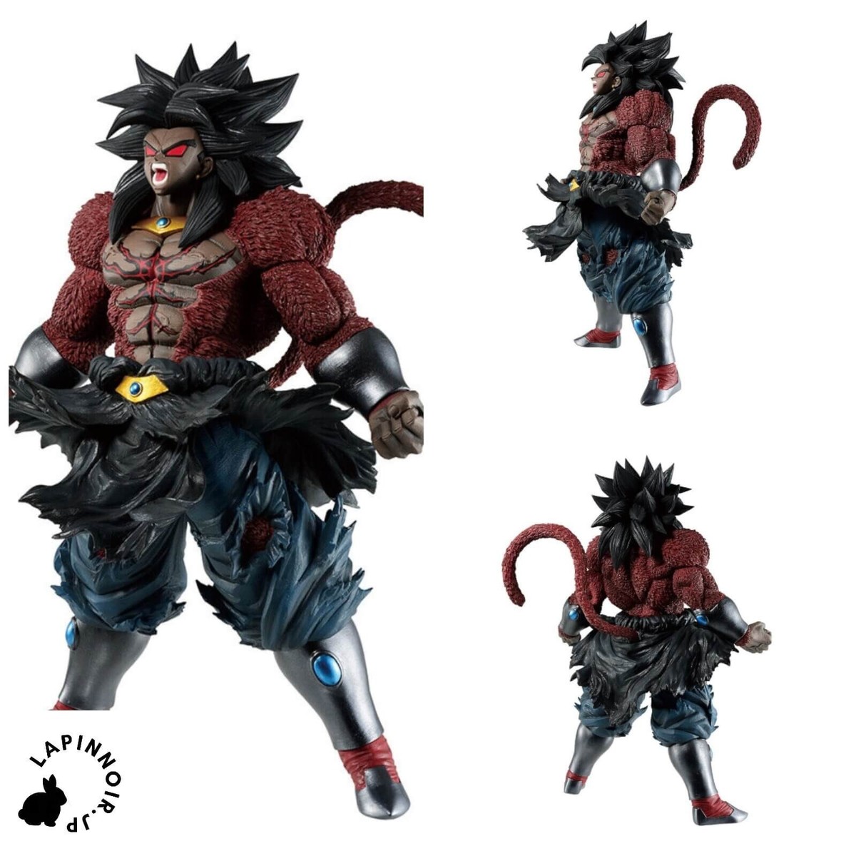 BANDAI Dragon Ball Z Figure Broly dark KING CLUSTAR HEROES