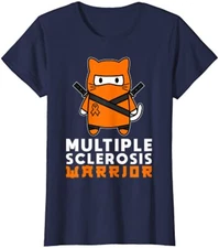 Multiple For Sclerosis Warrior Ms Month Awareness Ladies' Crewneck T-Shirt