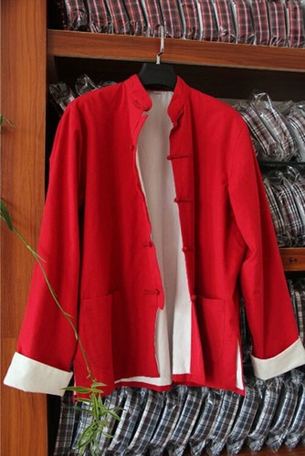 Cappotto Giacca 100% Cotone Arti Marziali Kung Fu Tai Chi Wingchun Shaolin Bruce Lee - Foto 7 di 25