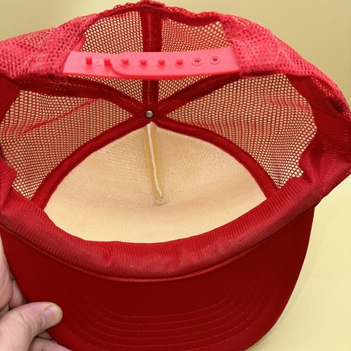 VTG 90s Sydney Australia Trucker Snapback Hat Cap Red White EUC - Picture 6 of 6