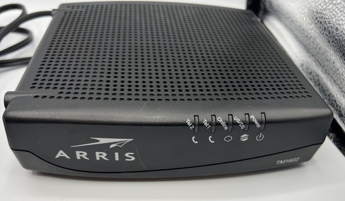 Arris TM1602A Docsis 3.0 Telephony Cable Modem W/POWER ADAPTER - Picture 2 of 4