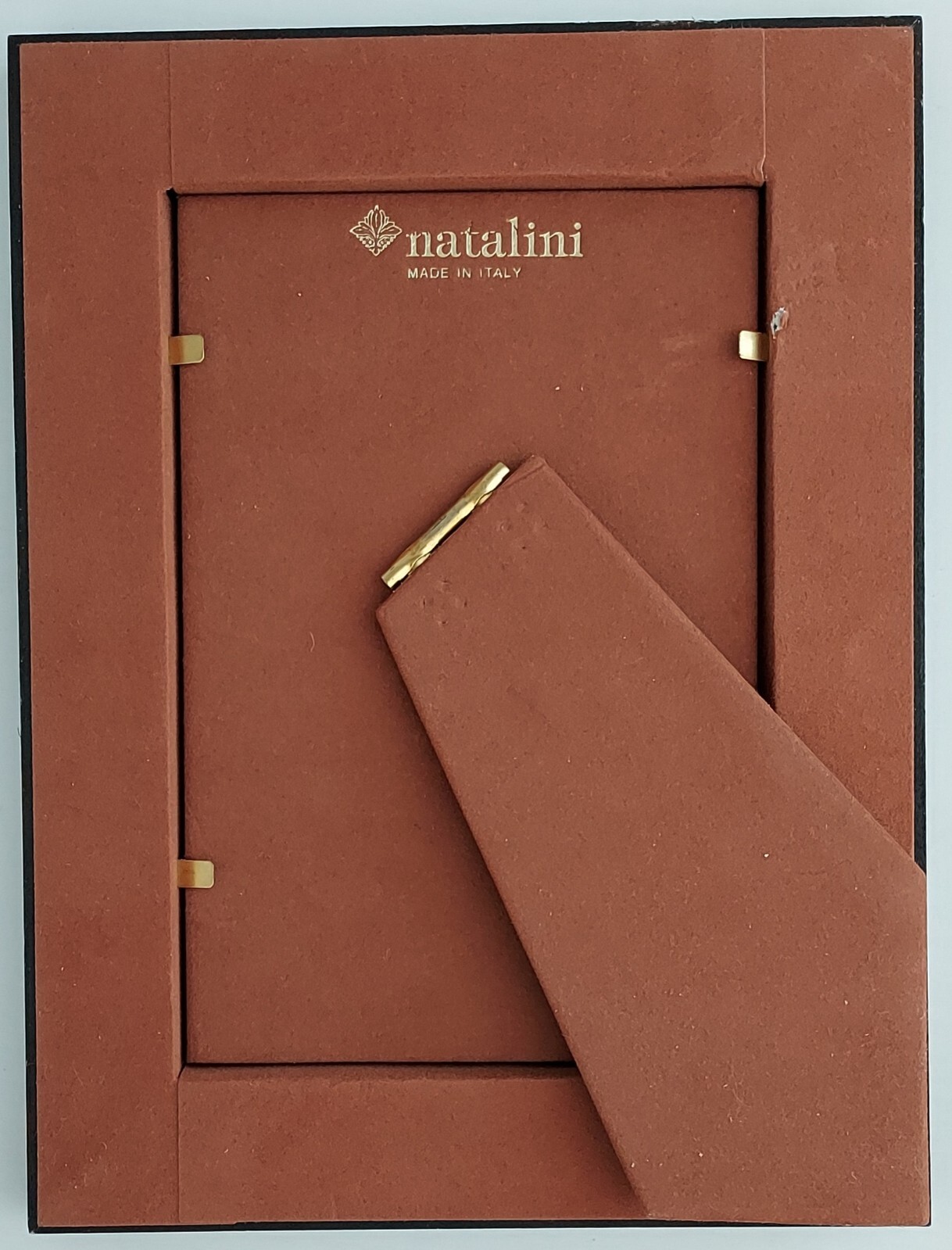 RARE Set of 2 NATALINI PHOTO/PICTURE FRAMES Cream/Blk/Red 4x6 & 5x7