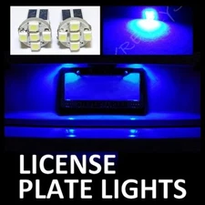 BLUE LED LICENSE PLATE TAG LIGHT BULBS #Z2