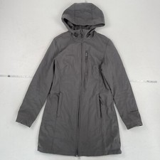Free Country Jacket Small Grey Womens Hooded Softshell Fleece Lined