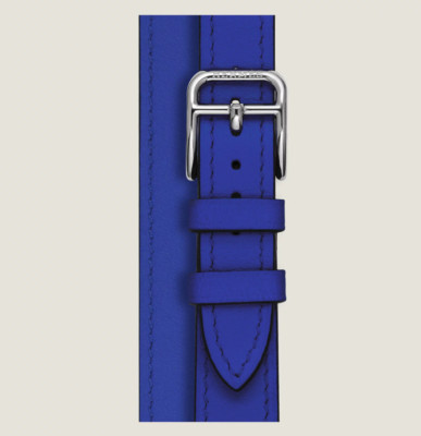 Heure H Mini model 25mm Double Tour Watch Strap Bleu  display picture 3