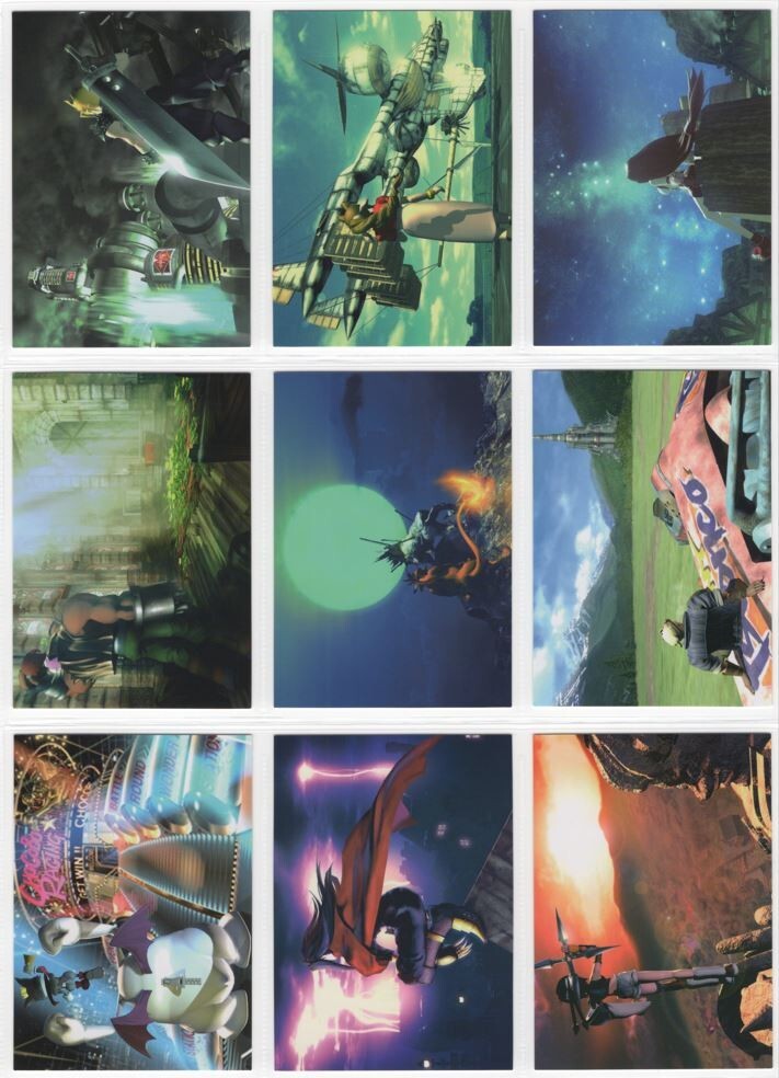 その他 FF7 Final Fantasy VII Cards Vintage Set Set of 17 Final Fantasy VII FF7 Anniversary Art Museum Cards