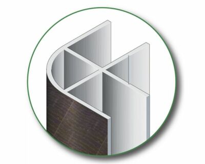 15mm Aluminium Corner Edge 1000mm Jointing Trim Profile T5 T6 Camper Dark Oak