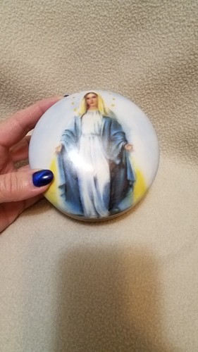 Ceramic, Virgin Mary, Rosary Box - Picture 6 of 6
