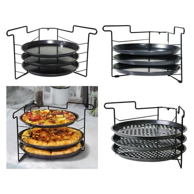 Pizzaregal Mehrzweck Platzsparend 4 Ebenen Lagerregal Kühlregal Pizza
