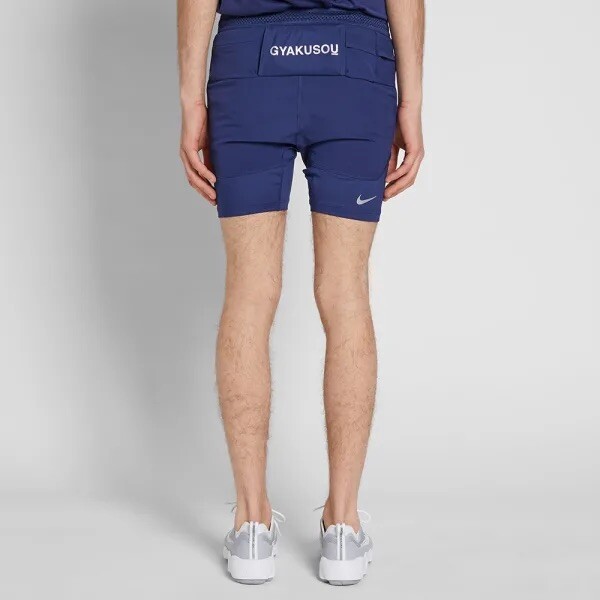 Rare NIKE GYAKUSOU Blue REFLECTIVE Dry Racer Half Tights Shorts