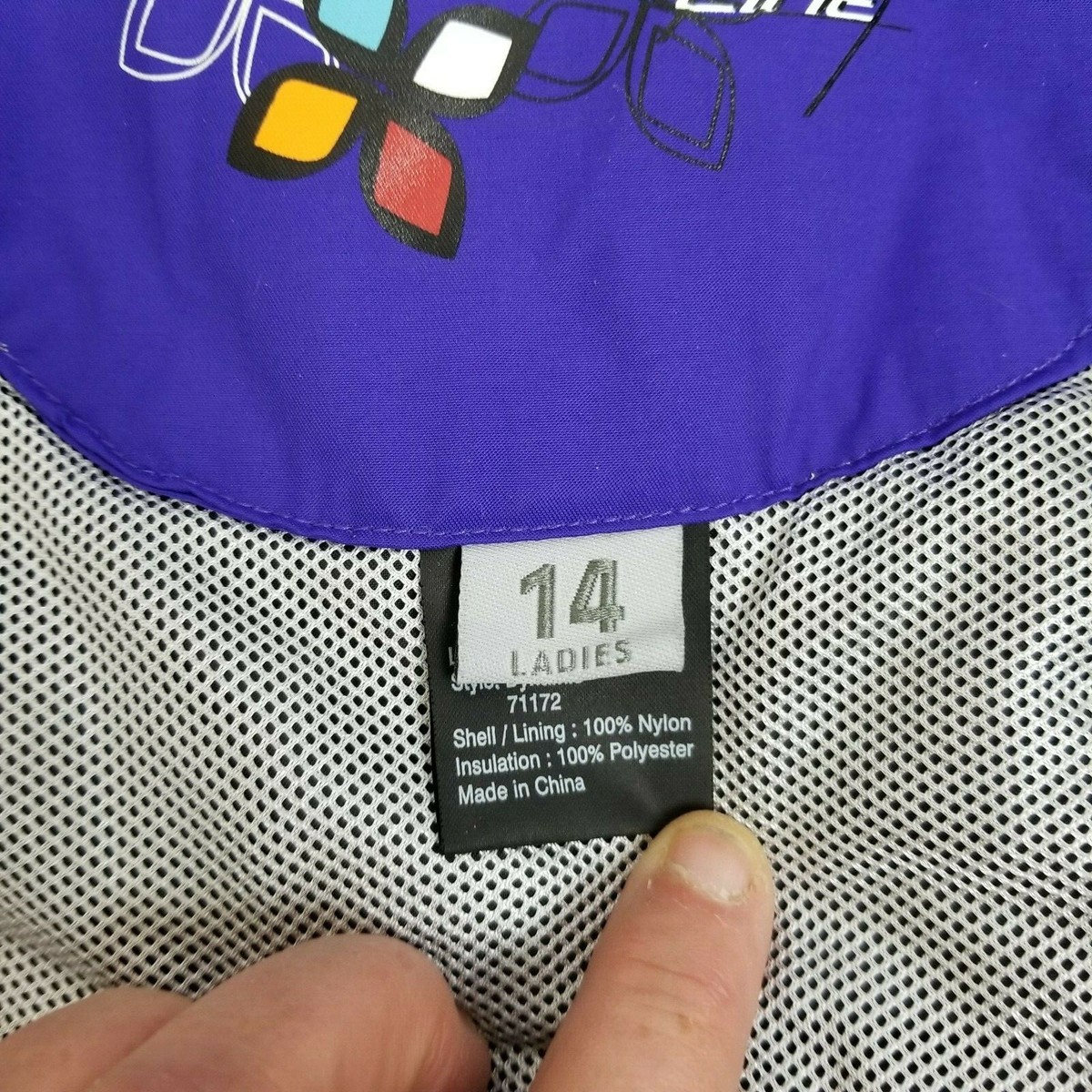 Veste De Ski/Snowboard Obermeyer Ridgeline Taille 14 Femme - Noir/Violet - Occasion Très Bon État