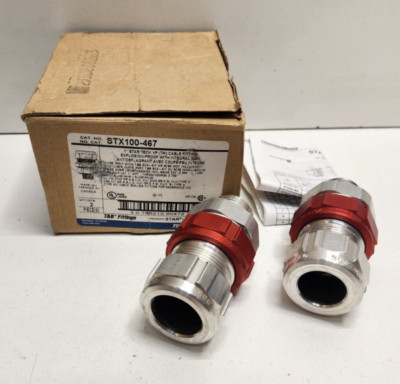 LOT OF 2 NEW OLD STOCK! THOMAS & BETTS 1'' STAR TECK XP CABLE FITTINGS STX100-467