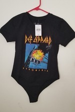 Juniors SZ XS Def Leppard Pyromania Bodysuit/Leotard 34