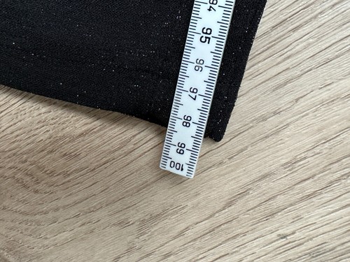 Festliche Kofferhose Pflegeleicht leicht glitzernd Schwarz Silber M-L Elastisch - Bild 2 von 13
