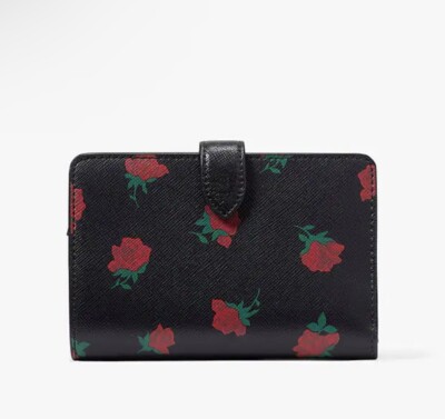 Kate Spade New York Madison Rose Toss Medium Compact Bifold