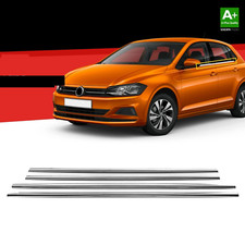 Fensterleisten Zierleisten Edelstahl Chrom 4-tlg für VW Polo MK6