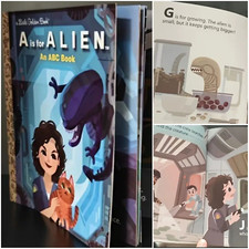 A Is for Alien: An ABC Alphabet Book, Funny Paperback, Horror Story, Jonesy Cat