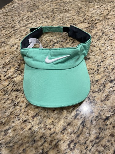 Nike Dri Fit Visera Verde Neón Adulto Deporte Golf Gancho y Lazo Ligero - Imagen 2 de 4