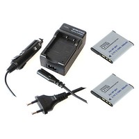2X Akku Und LadegeräT FüR Sony Cyber-Shot DSC-W570 DSC-W610 DSC-W630 NP-BN1