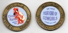 Famous Circle C Ranch Beatty NEV. Brothel Cowgirl Brass Cat House Coin — photo 2