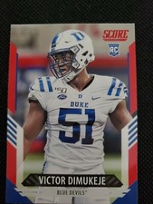 2021 NFL Score VICTOR DIMUKEJE RC Red Foil Parallel - Rookie  #397