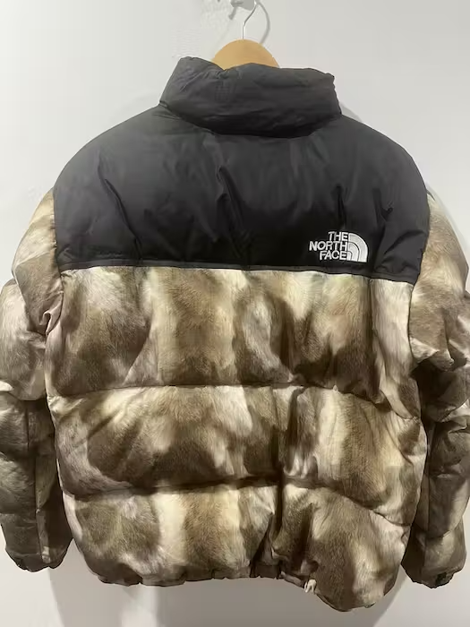 SUPREME x The North Face FW13 Fur Print Nuptse Brown Used SUPREME x The North Face FW13 Fur Print Nuptse Brown Used