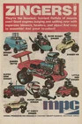 1970s Vintage MPC Zinger Model Car Kit Toy Promo Original Print Advertising
