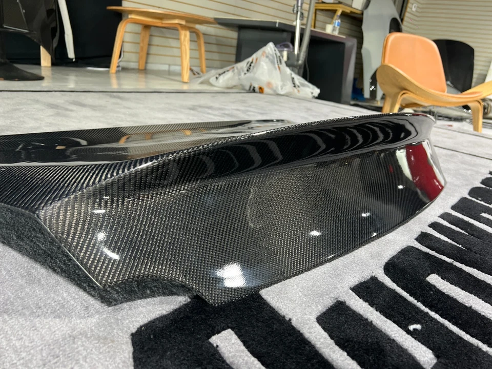 Tapa maletero cola de pato afinación CMST para Nissan GTR doble cara carbono/tejido/brillo Foto 4 de 4