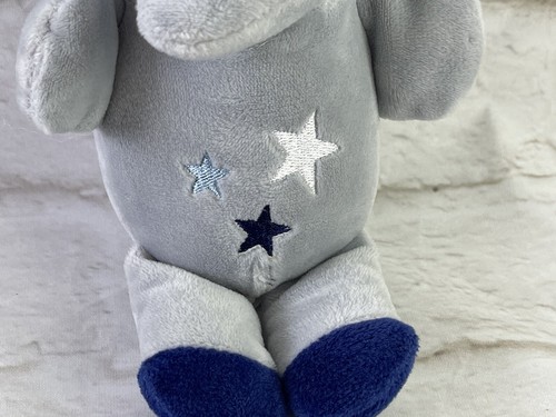Bananafish Gray Elephant Plush Blue 8" Stuffed Animal Toy Baby Lovey - Picture 4 of 9