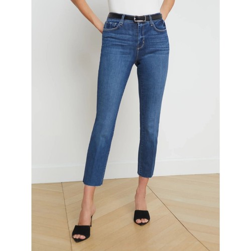 L'Agence Sada High Rise Cropped Slim Jean In Laredo 30 - Picture 2 of 13