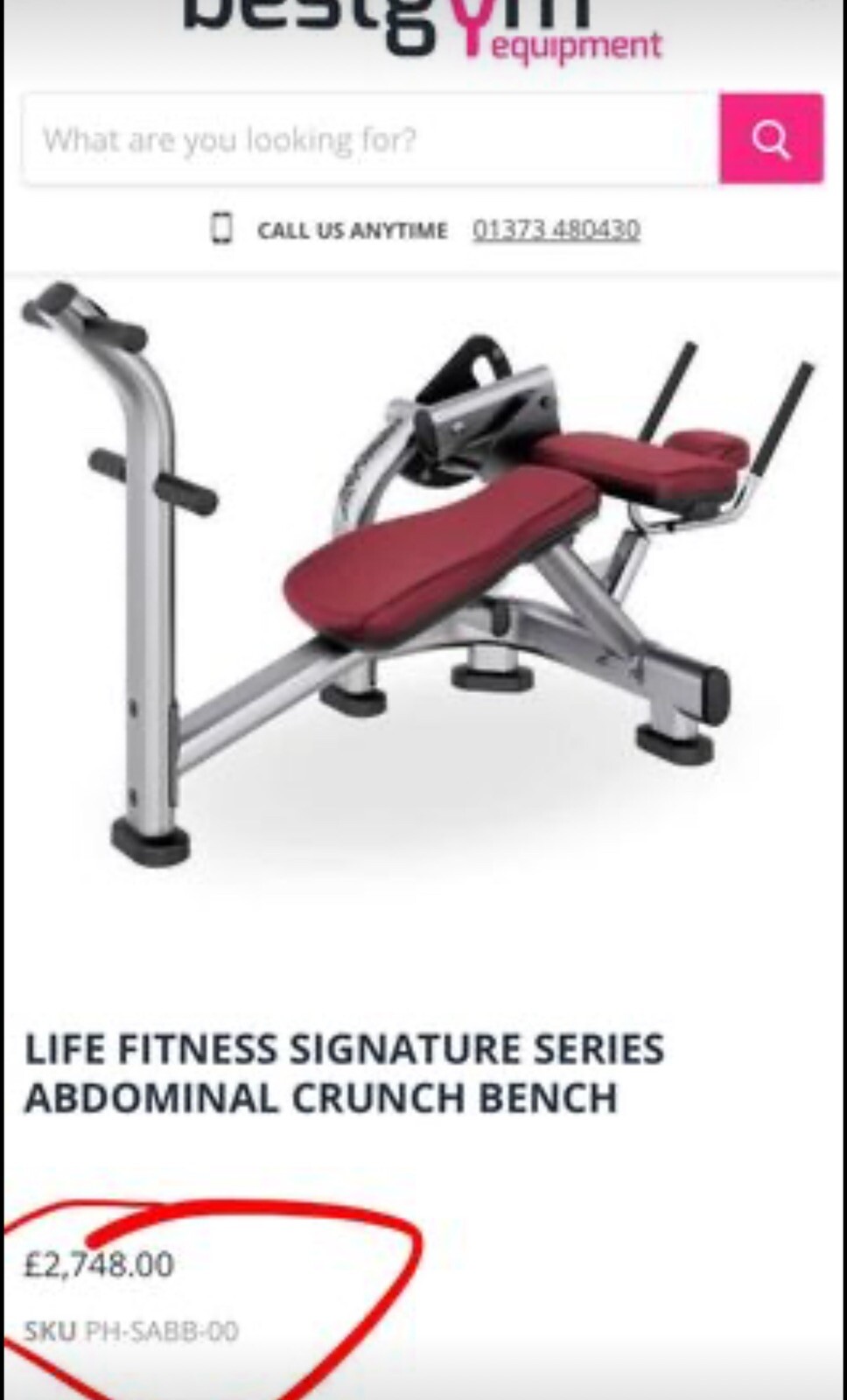 Life Fitness Signature Series Abdominal Crunch Bench Commercial Gym