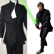 Cosplay Costume Star Wars Return of the Jedi Luke Skywalker Black Uniform Outfit