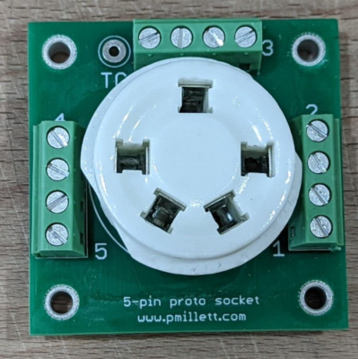 5-Pin UY5 Tube Socket For Breadboard & Prototyping – DIY