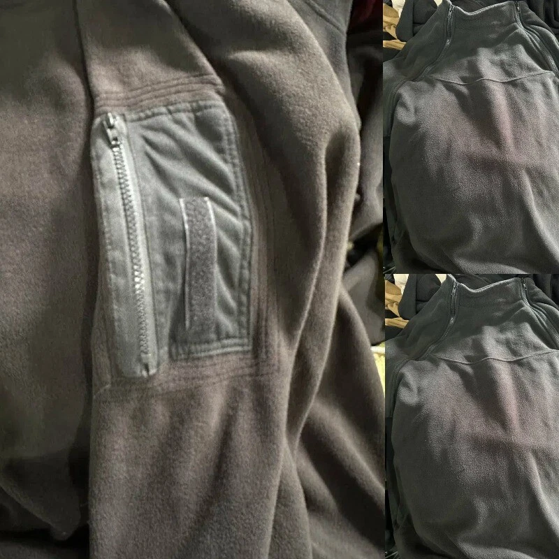 Men Casual Tactical Fleece Jacket Army Hoodie Security Hoody Combat Warm Jumper - Image 2 of 4