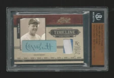 2004 Prime Cuts Timeline George Brett Royals 3 Color Logo Patch Auto 06/25 BGS