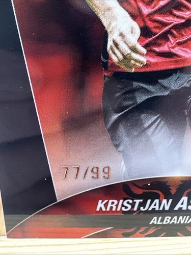 2024 Topps Chrome UEFA Euro #148 Color Match /99 KRISTJAN ASLLANI Albania - Picture 6 of 14