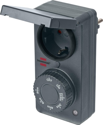 brennenstuhl timer con sensore crepuscolare DDT IP44 - nero (1506120) - Foto 6 di 6