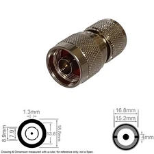 Coax RF Antenna Adapter Connector Converter N Type Male UHF Male