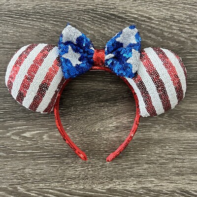 Disney Blue Star Hair Ties Disney Baublebar Blue Stars Minnie Mouse Ears Headband New  main image 4