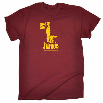 William S Burroughs 'Junkie' T-Shirt - Literature, Beat, Various Colours