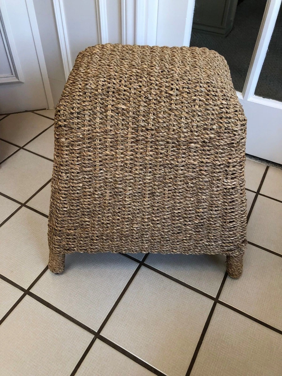Vintage online wicker footstool