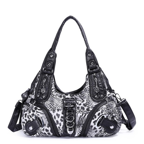 Angel Kiss Women Handbags Leopard Top-handle Satchel Dumpling Pack Shoulder Bag - Picture 18 of 25