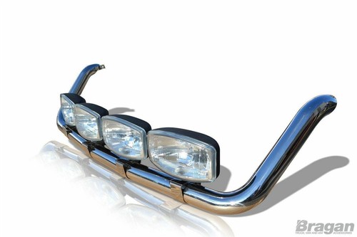 Roof Bar + Clamps + LEDs For Ford Transit MK7 2007-2014 Stainless Top Light Bar - Afbeelding 5 van 8