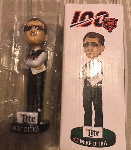 Mike Ditka Bobblehead 100 anni Stadium Giveaway 9-5-19 Miller Lite! Nuovo! Orsi! - Foto 6 di 10